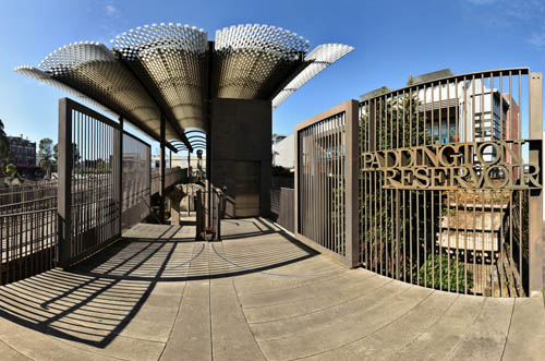 Virtual tour of Paddington Reservoir Gardens, Sydney, Australia. 360 degree contemporary architecture panorama photography.